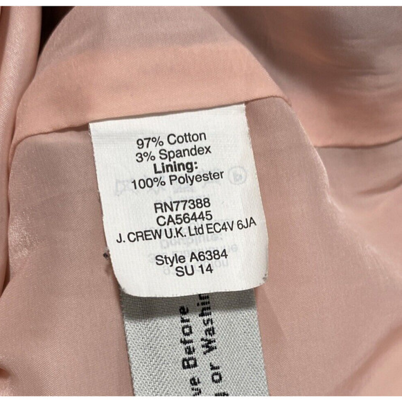 J Crew size 8 casual skirt multicolor cotton stretch geometric print pockets zip - Picture 5 of 5